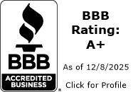 BBB Accredited Business - A+ Rating